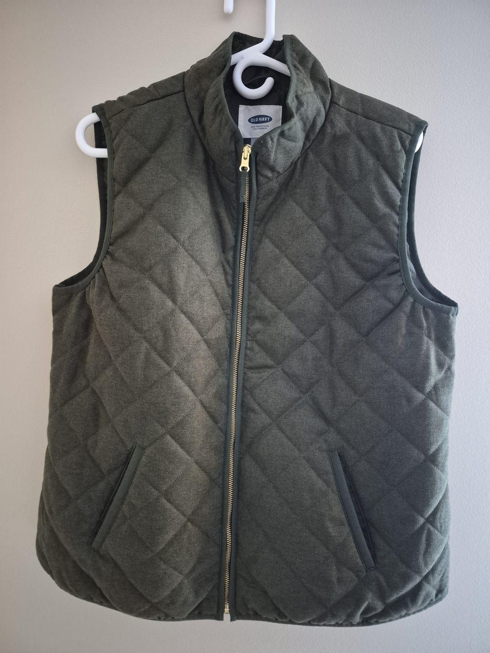 Old Navy Quilted Puffer Green Women's Vest